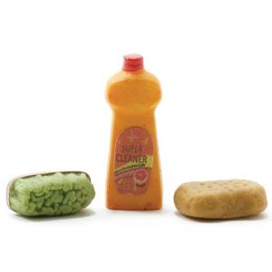 Soap, Sponge and Scrub Brush