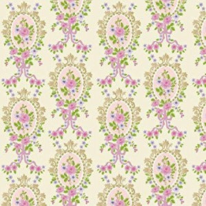 Cream Victorian Cameo Wallpaper
