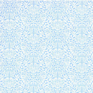 William Morris Blue On White Wallpaper