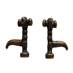 Antique Brass Taps 2pcs