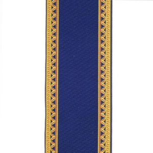 Stair Carpet Blue And Gold