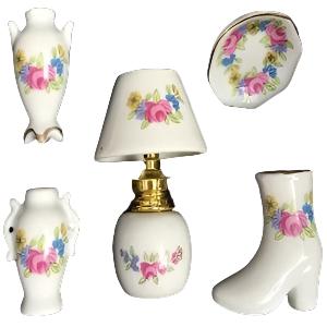 Ornament Set Pink Floral