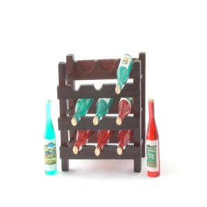 Wine Rack With Bottles