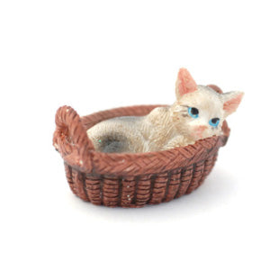 Kitty In Her Basket