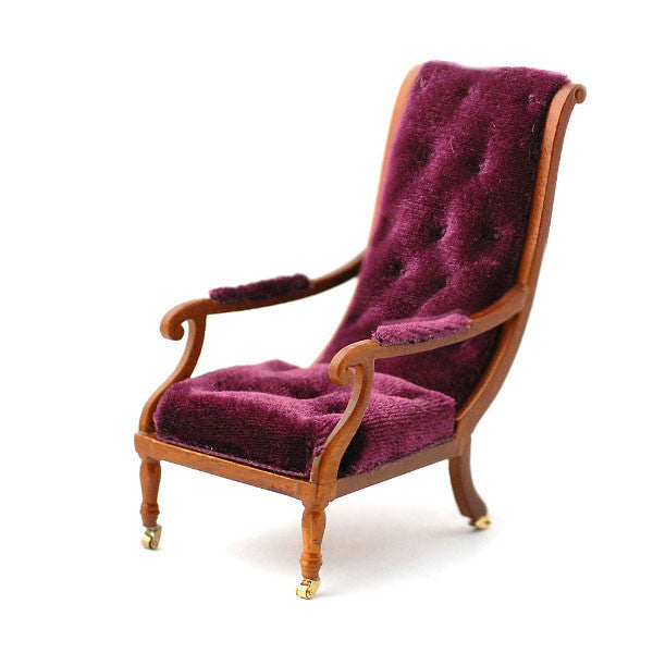 William IV Library Chair With Castors