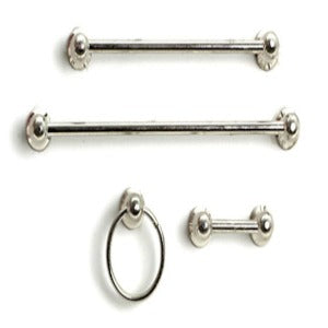 Towel Rack Set Chrome 4pc