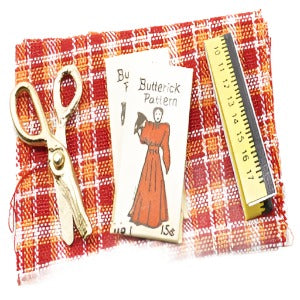 Fabric, Measuring Tape, Pattern,Scissors