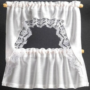 Curtains Demi Cape White