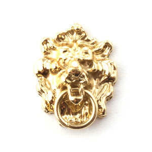 Polished Lion Head Door Knocker