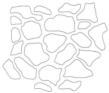 Stencil Sheet Crazy Paving