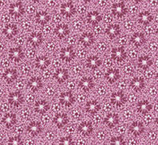 Pink And Burgundy Floral Fabric 100% Cotton