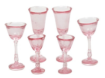 Stemware Pink 6pcs