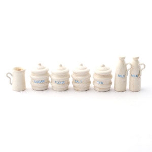 Cream Jar And Jug Set 7pcs