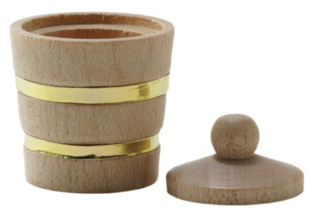 Wooden Bucket With Lid