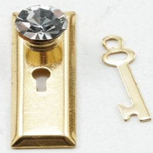 Crystal Classic Knobs with Key 2pcs