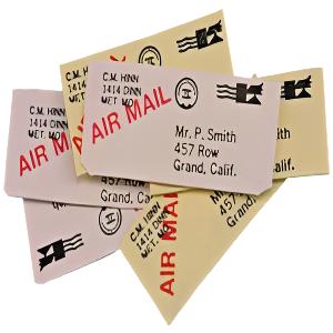 Letters 6pcs