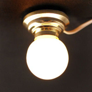 White Globe Ceiling Light