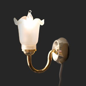 Single Fluted Globe Wall Light