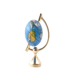 Globe on Brass Stand