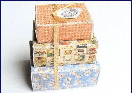 3 Christmas Boxes Kit Red And Blue