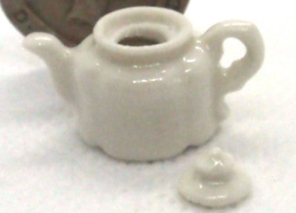 White Fancy Teapot