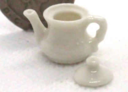 White Fancy Teapot