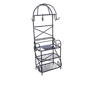 Black Kitchen Pan Stand