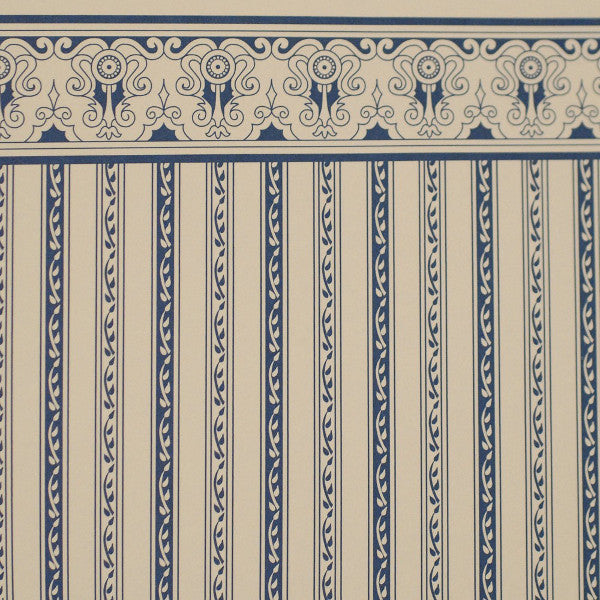 Regency Blue Stripe Wallpaper