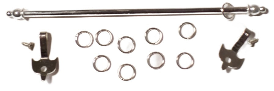 Extendable Curtain Rod Silver