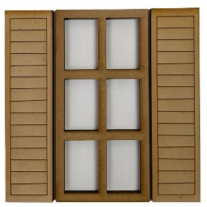 Book Nook Window With Shutters