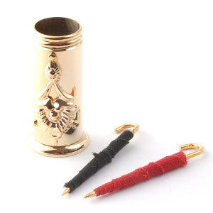 Brass Umbrella Stand With 2 Umbrellas