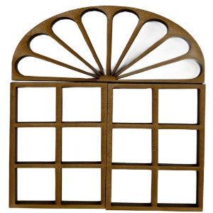 Book Nook Arched Window With Sunlight