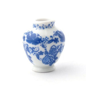 Delft Style Ceramic Vase