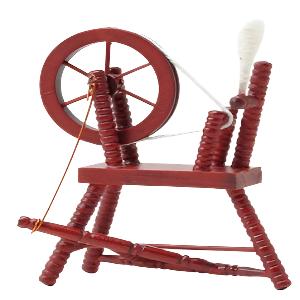 Spinning Wheel Mahogany