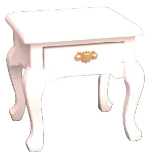 Bedside Table With Drawer White