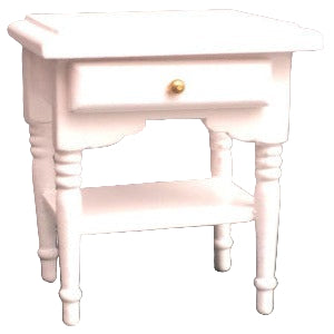 Bedside table With Drawer White