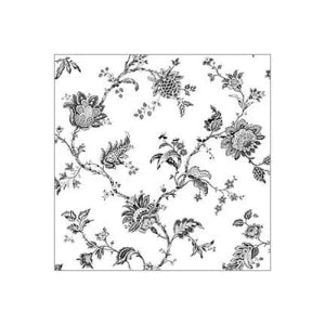 Jacobean Floral Vine Black
