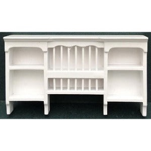 Wall Shelf With Plate Rack White