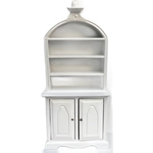 Shelf Unit With Domed Top And Detail White