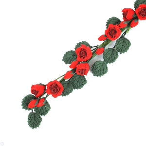 String of Red Roses