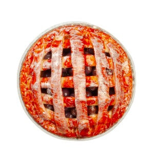 Apple Pie on a Metal Plate