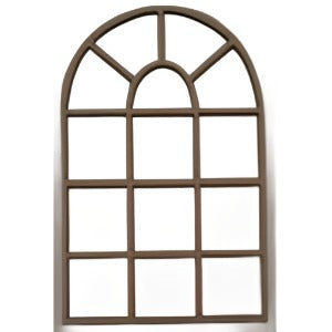 Laser Cut Arched Window 14 Pane