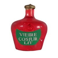 Red Liqueur Bottle