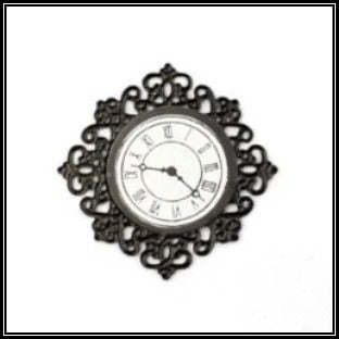 Black Fancy Wall Clock