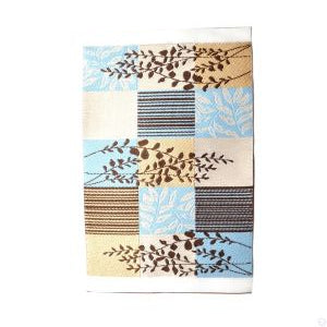 Modern Blue and Beige Rug