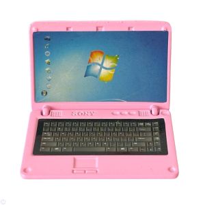 Opening Pink Laptop