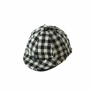 Black and White Check Cap