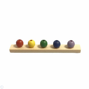 Wooden Coloured Peg Rack