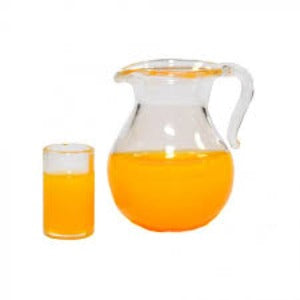 Jug and Glass With Juice