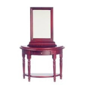 Hall Table With Mirror Mahogany
